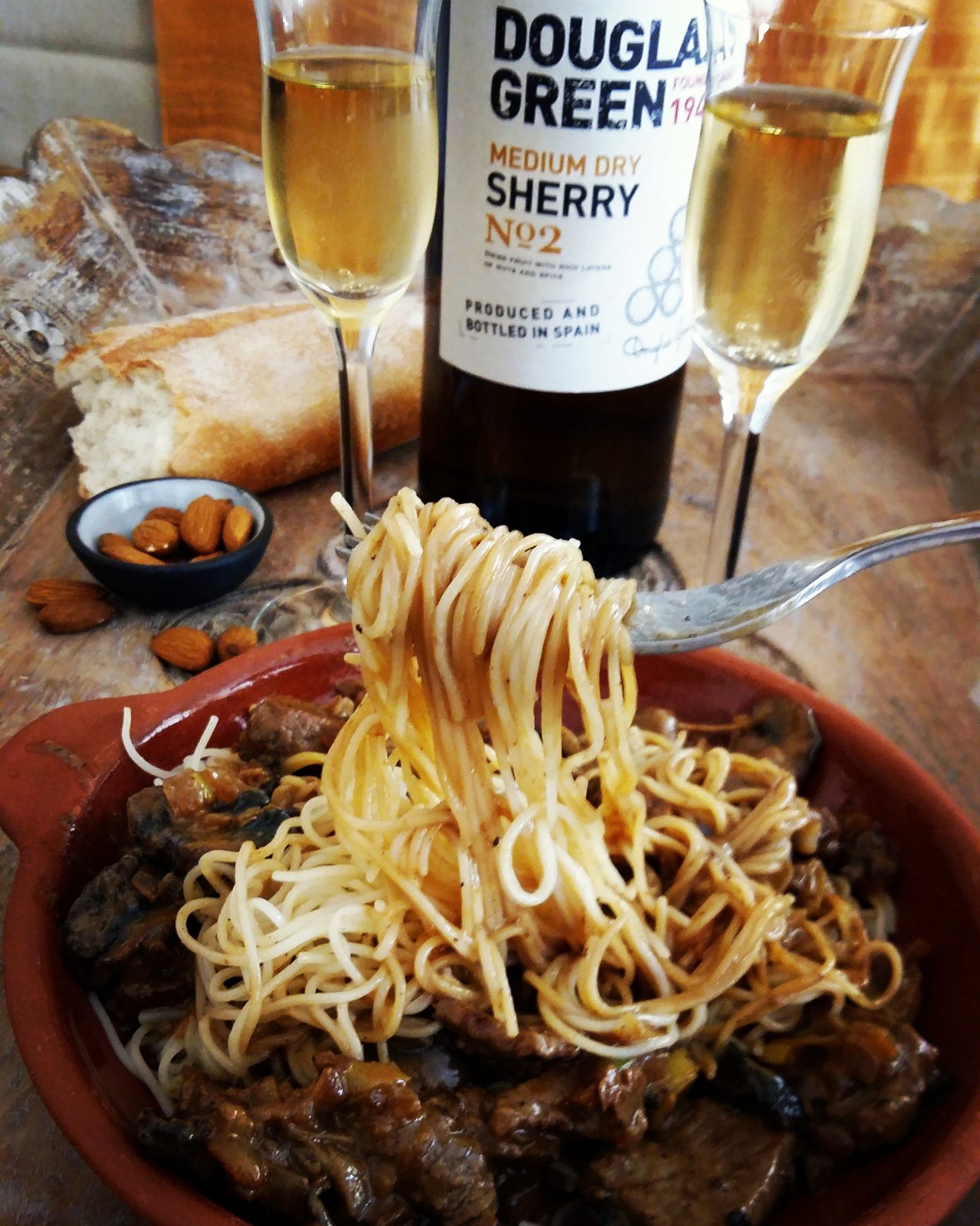 Creamy Steak and Mushroom Pasta with Spanish Sherry Eat Drink