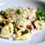 Parma ham tortellini with cream hr