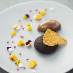 70� valrhona chocolate fondant, amarulla creme, apricot with chocolate sorbet hr1511399590616797430..jpg