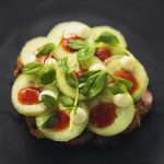 ostrich tataki, cucumber, shiracha and onion rings hr3990940280468425436..jpg