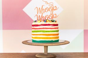 Velvet Cake Co famous rainbow naked cake